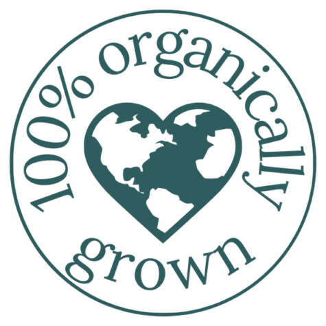 100% organically grown icon