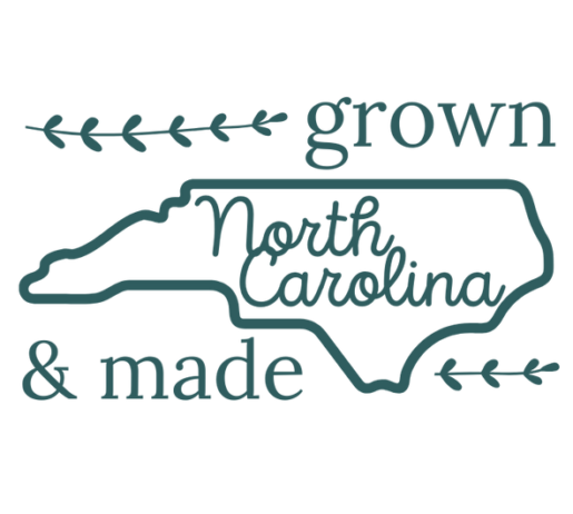 100% grown and made in North Carolina icon
